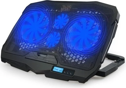 كونكورد C-884 Speed Adjustable 4 Fan Digital Display Laptop Cooler