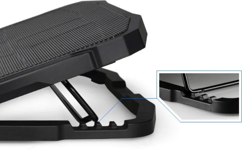 كونكورد C-884 Speed Adjustable 4 Fan Digital Display Laptop Cooler