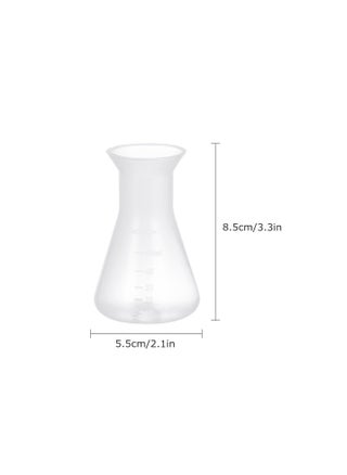 Erlenmeyer Flask 50ml Laboratory Conical Flask Plastic Erlenmeyer Flask Narrow Neck Clear Conical Flask with Scale for Laboratory School Educational Learning - pzsku/Z5735AA07C78F430B550DZ/45/_/1731673983/a2c78268-5f6e-4ed4-9a23-a09ff76e5d95
