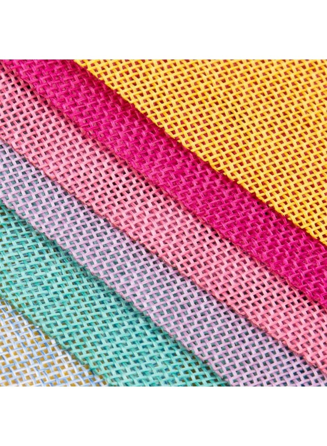 BEFORYOU 60 Flags Imitated Burlap Pennant Banner - Multicolor Fabric Triangle Flag Bunting for Party and Festival Hanging Decoration - Image 3