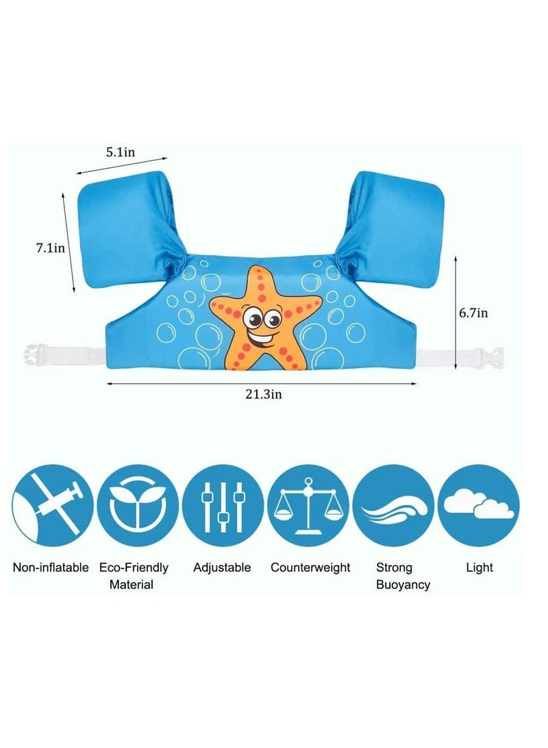 YelaJoy Swimming Arm bands Float Vest, Swimming Float Vest, Swim Training Jacket(BLUE) - Image 4