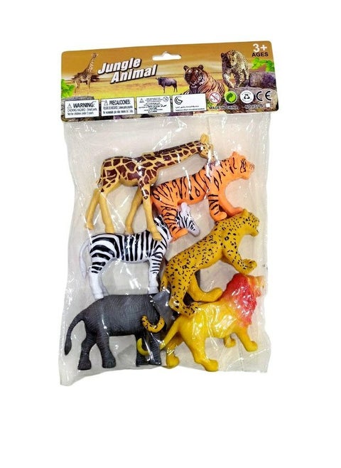 6 Pcs Jungle Animal - Where Your Child Learns to Distinguish Between Animals and Gains an Understanding of the Importance of Each Animal
