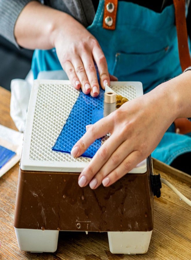 هيدوم مجموعة هيدومي من 4 رؤوس طحن زجاجية، مجموعة أدوات رأس طحن ماسي 1 3/4 1/4 1/8 بوصة، 4 أحجام رؤوس طحن زجاجية ملونة ذات قلب نحاسي وأدوات رأس طحن ماسي - Image 4