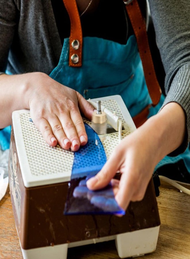 هيدوم مجموعة هيدومي من 4 رؤوس طحن زجاجية، مجموعة أدوات رأس طحن ماسي 1 3/4 1/4 1/8 بوصة، 4 أحجام رؤوس طحن زجاجية ملونة ذات قلب نحاسي وأدوات رأس طحن ماسي - Image 5