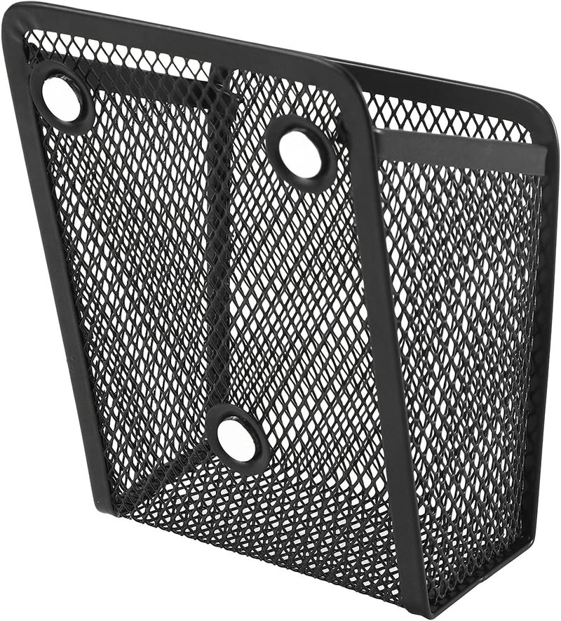 Sanpaint Magnetic Pencil Holder,Mesh Stainless Steel Pen Basket, Metal Writing Utensil Storage Organizer for Whiteboard,Blackboard,Kitchen, Locker, Home, or Office - Image 3