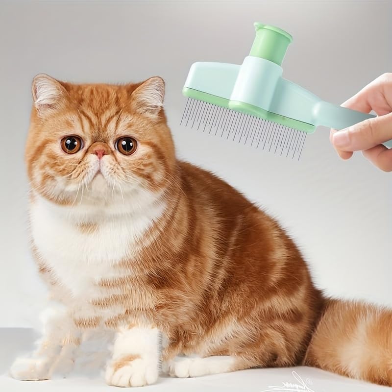 KickZu Dog Comb, Cat Comb, Flea Lice Comb, Stainless Steel Dog Cat Grooming Combs with Rounded Teeth, Double Sided Professional Pet Tear Stain Remover, Dematting Tool for Small, Medium & Large Pets - Image 3