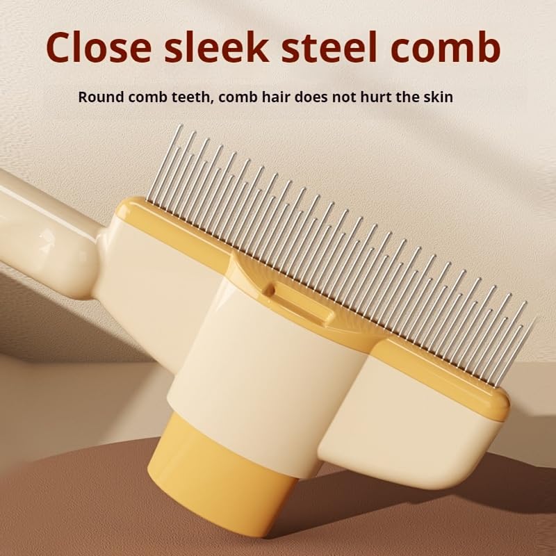 KickZu Dog Comb, Cat Comb, Flea Lice Comb, Stainless Steel Dog Cat Grooming Combs with Rounded Teeth, Double Sided Professional Pet Tear Stain Remover, Dematting Tool for Small, Medium & Large Pets - Image 5