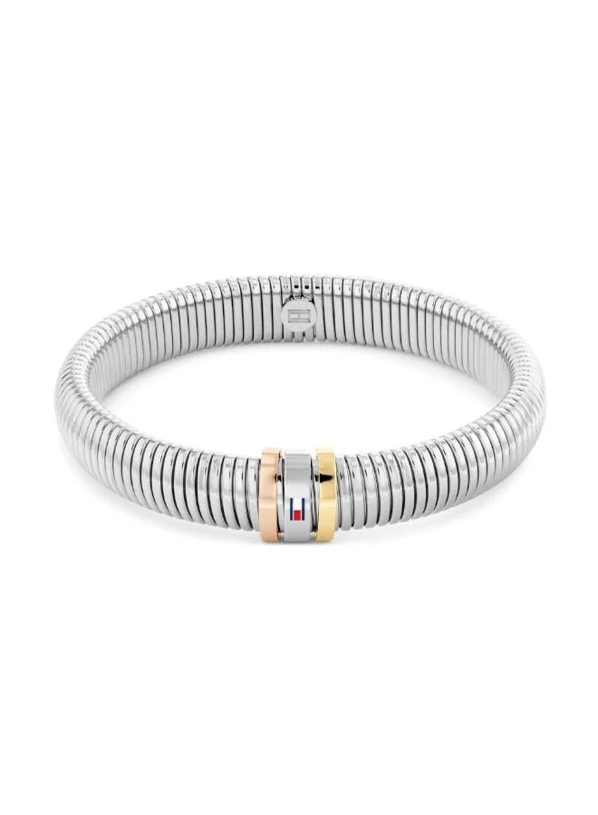 Stretch Bangle Bracelet in Stainless Steel