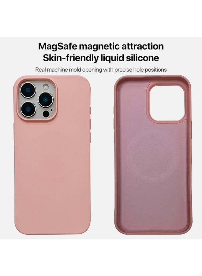 زبون جراب لهاتف iPhone 13 Pro مصنوع من السيليكون السائل مع جراب MagSafe للهاتف - Image 3