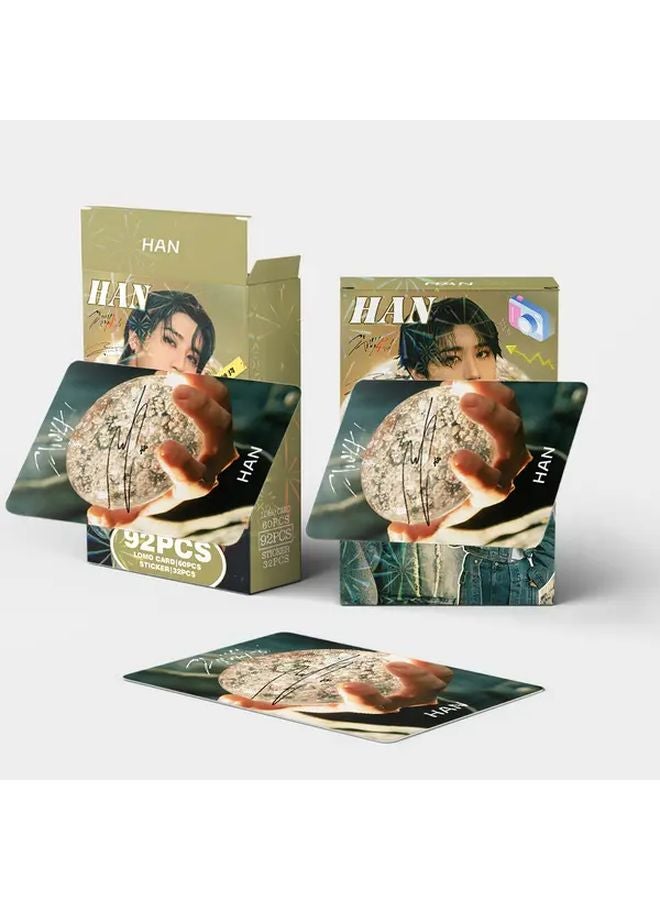 ألبوم صور مجوف وملصقات وبطاقات صورية (60 صورة، 32 ملصق) صندوق هدايا - Image 2