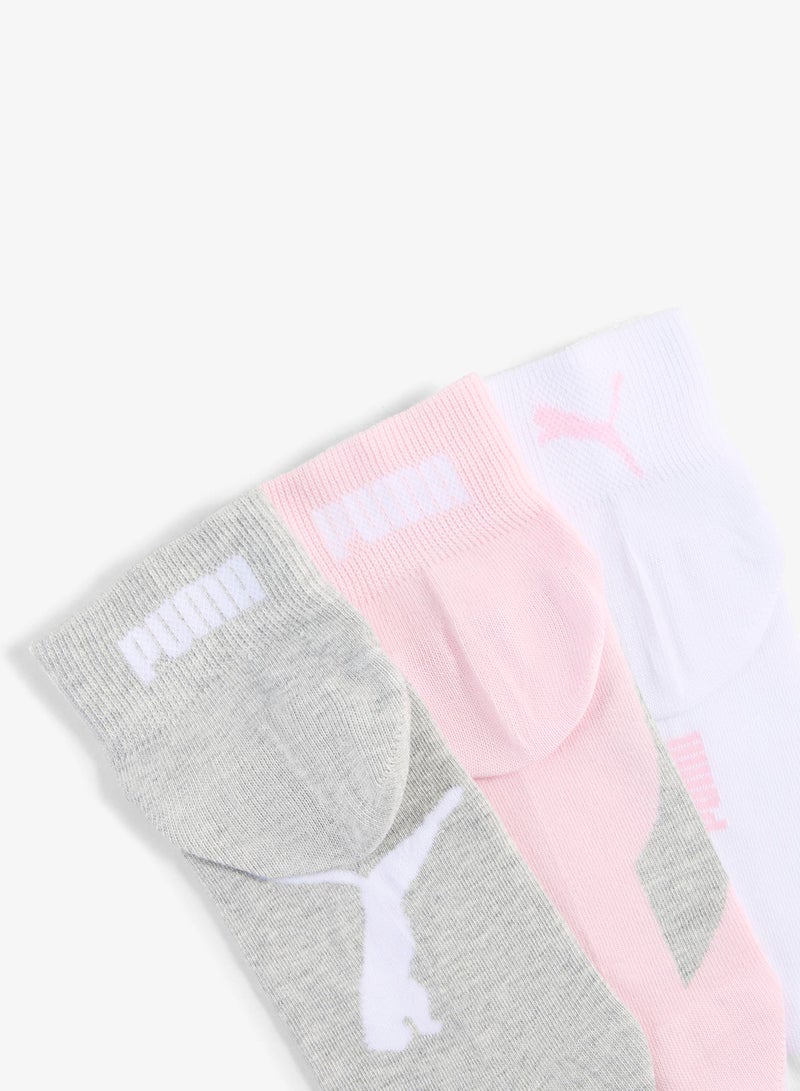 PUMA 3 Pack Lifestyle Quarter Socks - Image 2