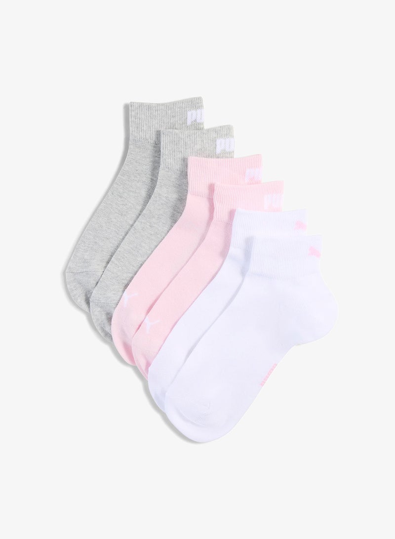 PUMA 3 Pack Lifestyle Quarter Socks - Image 1