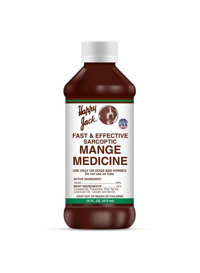 Happy Jack 1711 Sarcoptic Mange Medicine 16oz - Image 1