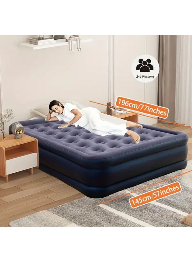 18 Inch Raised Air Mattress for Guest Double High Inflatable Blow Up Bed Twin Foldable Portable - Image 3