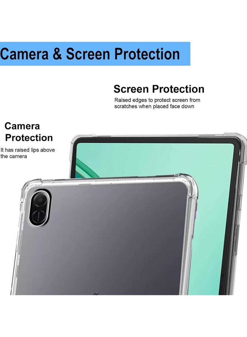 VKL Clear Case Compatible with Honor Pad X8a 11" 2024 Cover, Advanced Airbag Drop Protection, Soft Flexible Silicone TPU Shockproof Anti-Scratch, Slim-Fit for Honor Pad X8a 11" 2024 - Image 2