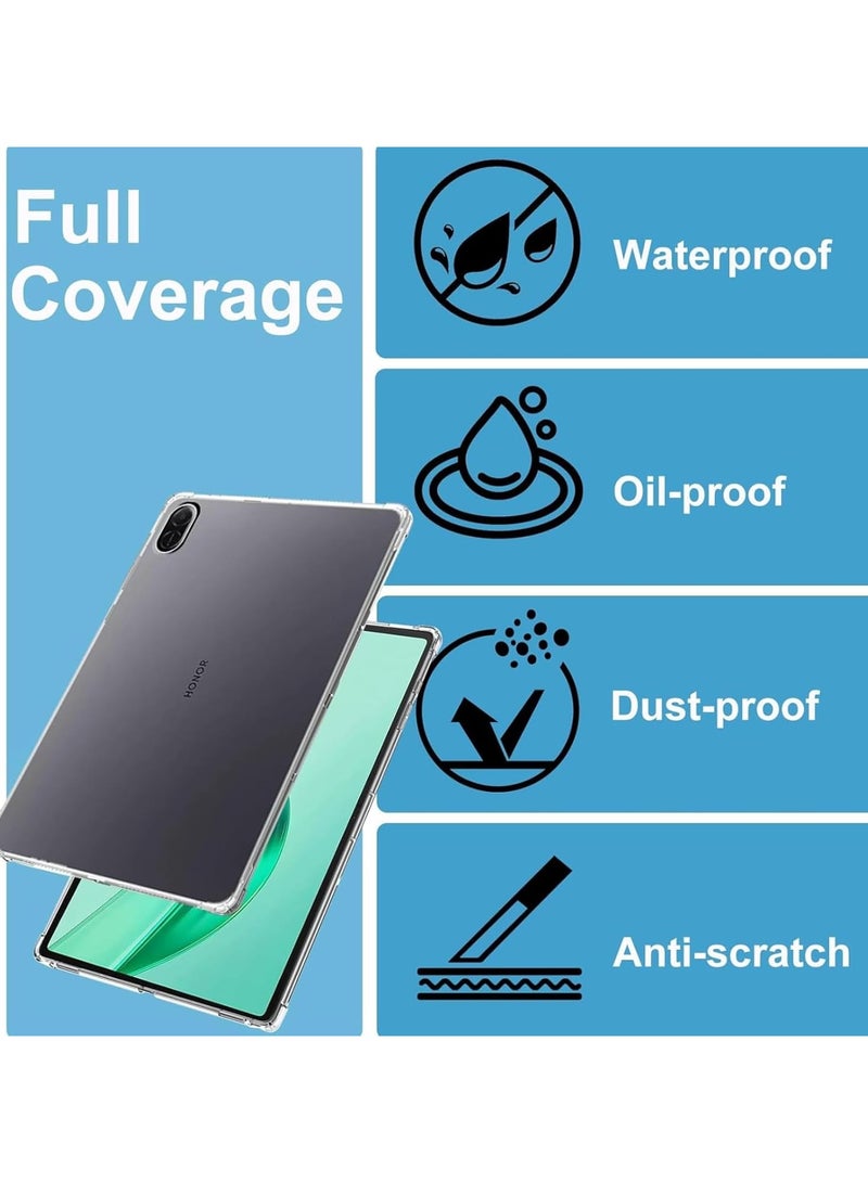 VKL Clear Case Compatible with Honor Pad X8a 11" 2024 Cover, Advanced Airbag Drop Protection, Soft Flexible Silicone TPU Shockproof Anti-Scratch, Slim-Fit for Honor Pad X8a 11" 2024 - Image 5