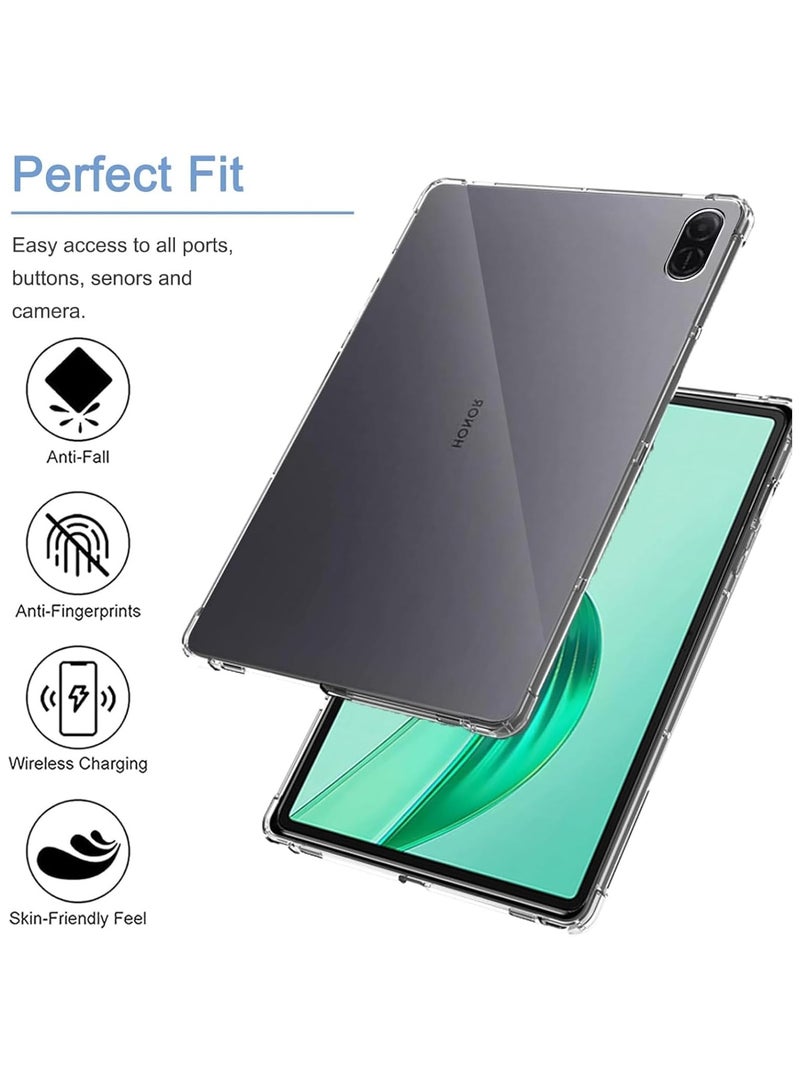 VKL Clear Case Compatible with Honor Pad X8a 11" 2024 Cover, Advanced Airbag Drop Protection, Soft Flexible Silicone TPU Shockproof Anti-Scratch, Slim-Fit for Honor Pad X8a 11" 2024 - Image 4