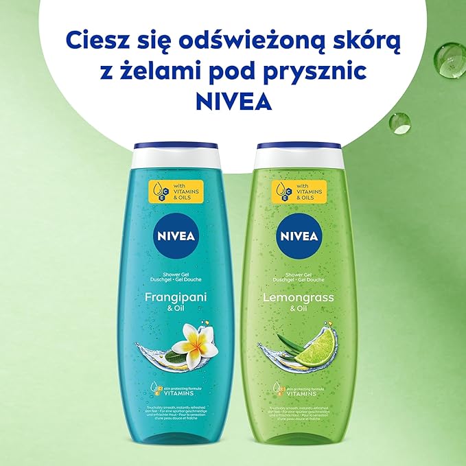Nivea 3 × جل استحمام نيفيا للنساء بزيت الليمون 250 مل