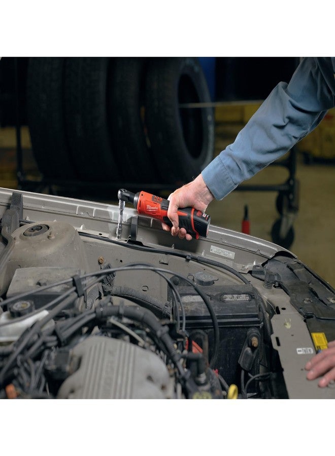 ميلواكي مفك براغي لاسلكي طراز Milwaukee 2457-20 M12 صغير الحجم، مقاس 3/8 بوصة، وزن 35 رطل قدم، سرعة دوران 250 دورة في الدقيقة، مزود بزناد متغير السرعة - Image 4