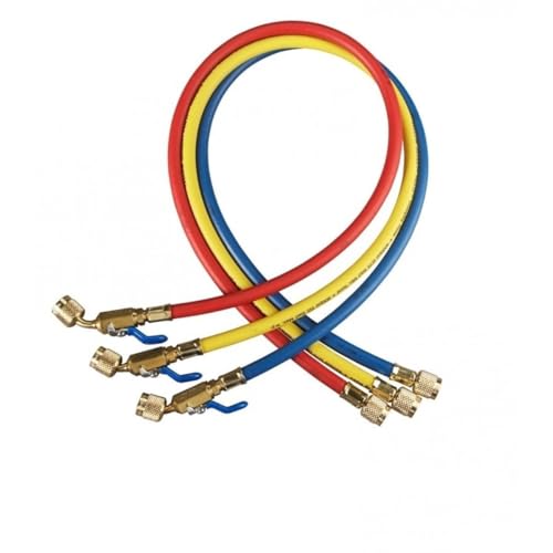 Yellow Jacket Manifold Hose Set, 72 in, Red, Yellow, Blue - Image 5
