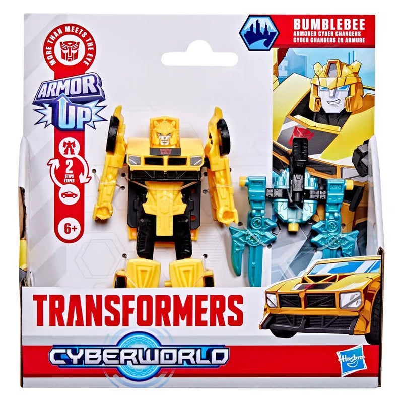 Transformers Cyberworld Bumblebee Armored Cyber Changers Action Figure (10 cm) - Image 1
