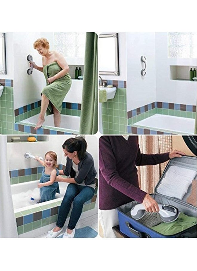 Generic Bathroom Grab Bar, 2 Pcs Bath Support with Free Shower Sponge, Powerful Suction, Free Installation, Balance Handrail Boosts Tub Safety  - Image 5