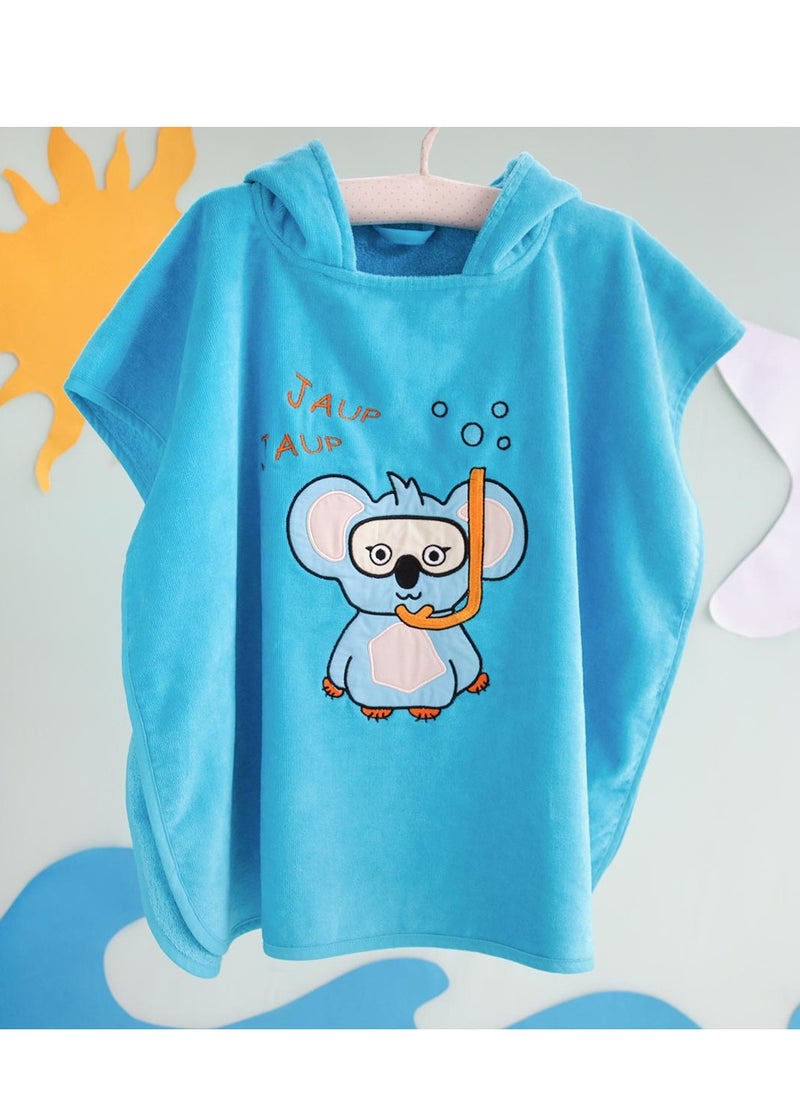 Milk & Moo Milk&Moo Kids Poncho Cool Koala Hooded Beach Towels for Kids  - Image 2
