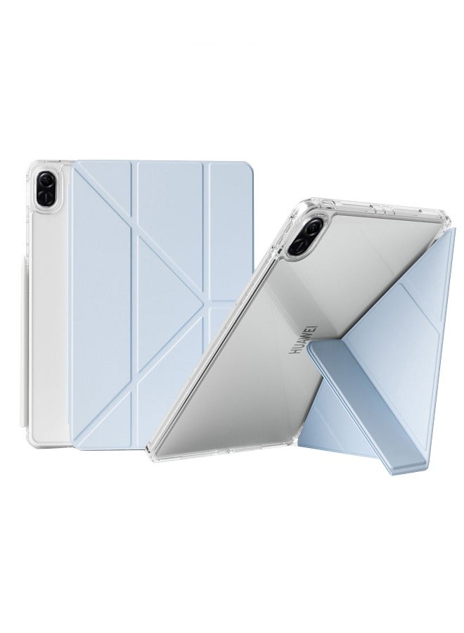 for Honor Pad X9 11.5 Inch Case Cover, Triple Fold Y-shaped Design, Multi Angle, Leather Tablet Cover With Pen Slot, Automatic Wake-up/sleep,Blue - Image 1