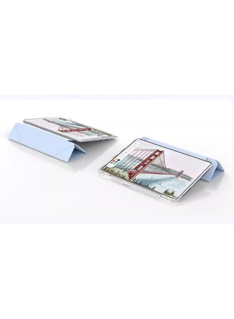 for Honor Pad X9 11.5 Inch Case Cover, Triple Fold Y-shaped Design, Multi Angle, Leather Tablet Cover With Pen Slot, Automatic Wake-up/sleep,Blue - Image 3