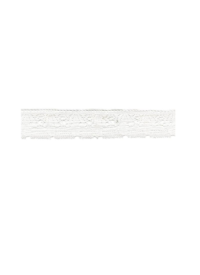 ANTIQUE Antique Cotton Cluny Lace Trim 1-7/8inch White  - Image 2