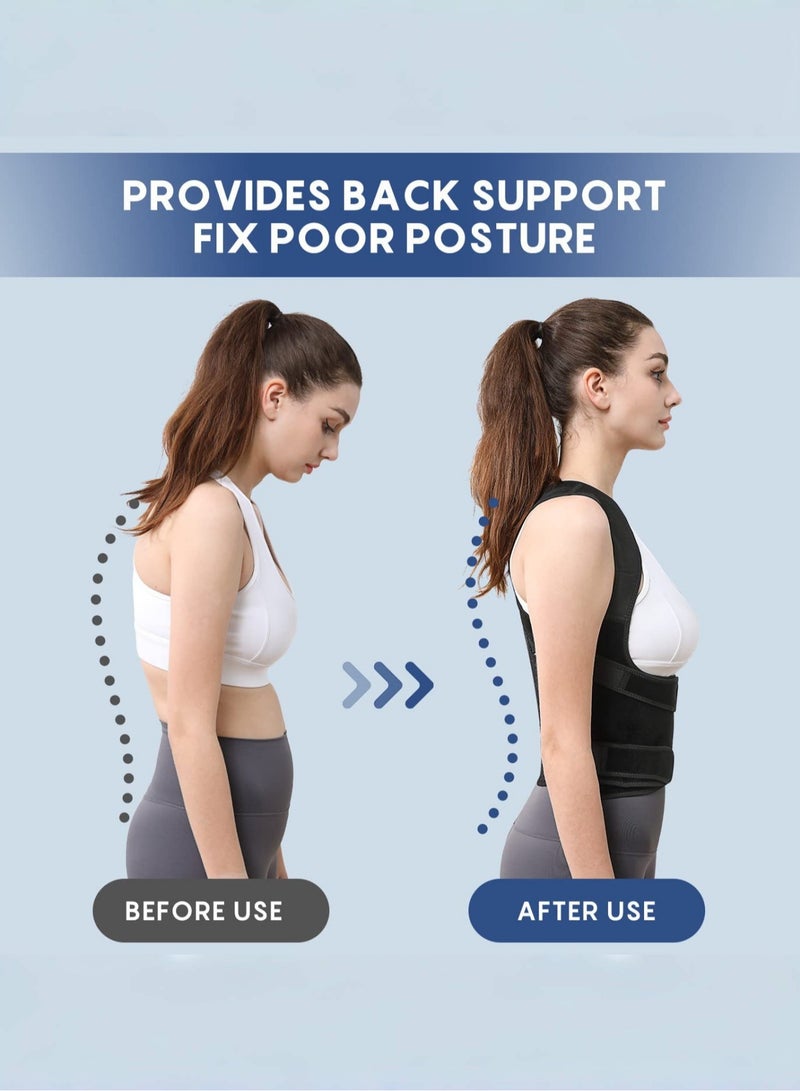 كيليو دعم الظهر والكتف القابل للتعديل - تصحيح الموقف للرجال والنساء. تخفيف ضغط الظهر والراحة - أحجام متعددة - Image 2