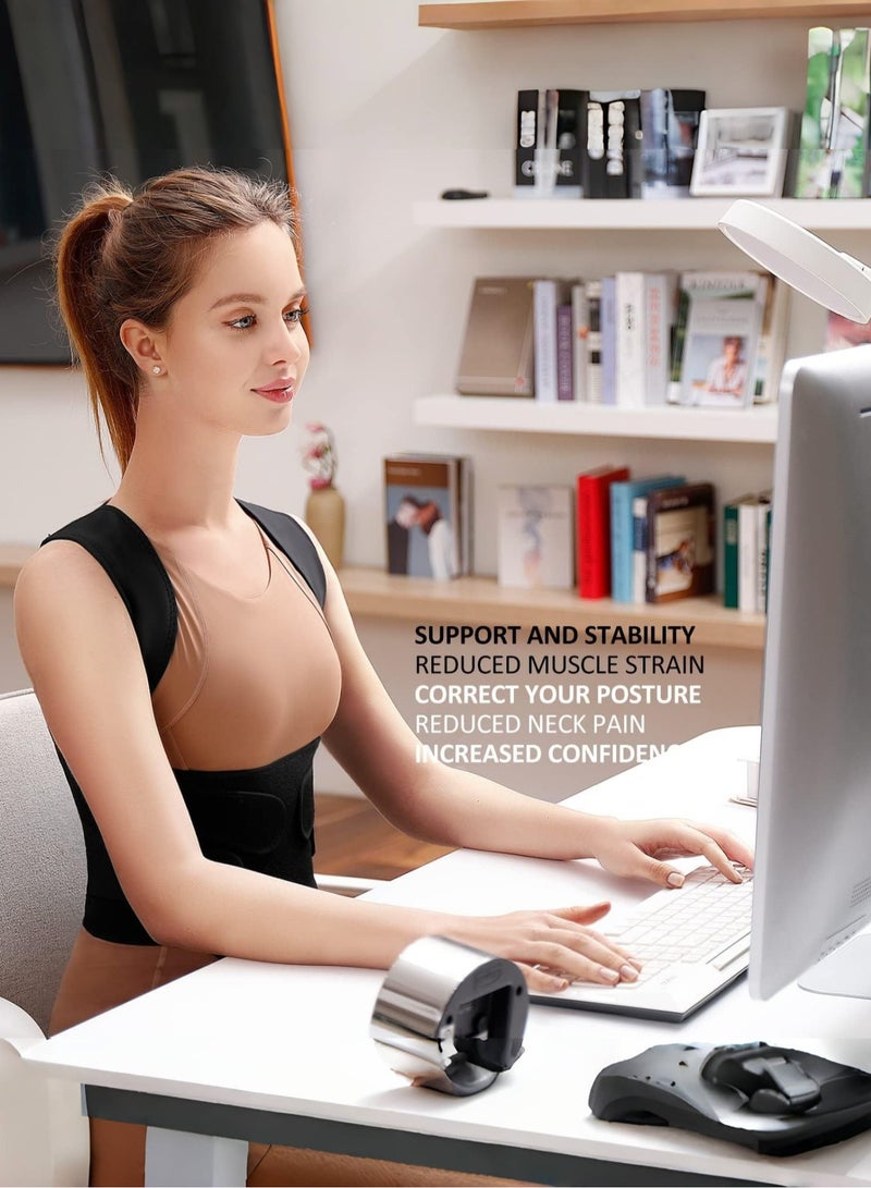 KELIO Adjustable Back & Shoulder Support Brace - Posture Corrector for Men & Women | Relieve Back Pressure & Comfort Fit - Multiple Sizes - Image 4