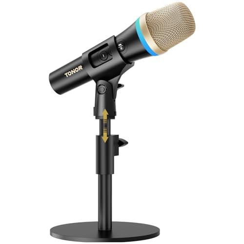TONOR USB Dynamic Microphone for Podcast Gaming Mic with RGB for Recording, Live Streaming, YouTube, Singing, Studio, Tiktok Microfono with Quick Mute& Stand Compatible with PC/Cellphone TypeC - Image 1