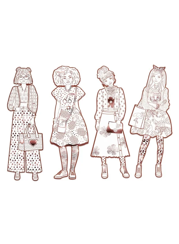 DJECO Nina & Friends Les Demoiselles Colouring