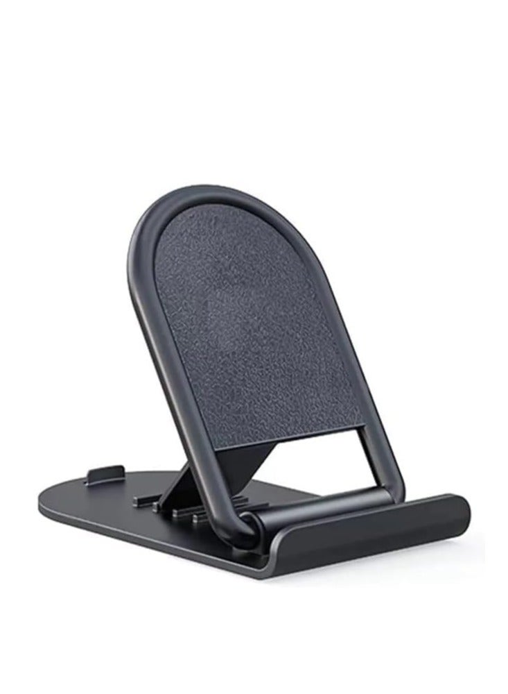 Mini Desktop Cell Phone Holder 4-Level Adjustable Stand, Innovative Design Mobile Phone Clip for Foldable Business Cards - Image 1