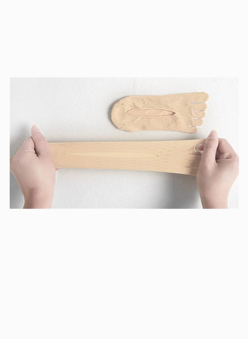 SYOSI جوارب أصابع القدم، 10 أزواج من جوارب أصابع القدم للنساء من SYOSI، جوارب أصابع القدم غير الظاهرة، جوارب نسائية بخمسة أصابع، جوارب مبطنة منخفضة القطع، جوارب غير مرئية منفصلة عن أصابع القدم، جوارب بخمسة أصابع مجوفة ذات فم ضحل - Image 4