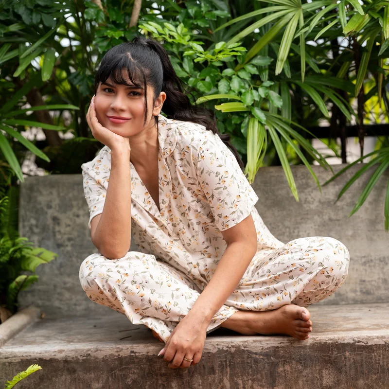 Aadaraya  Aadaraya Pyjama Set Shirt and Trousers for Women | Best Price UAE