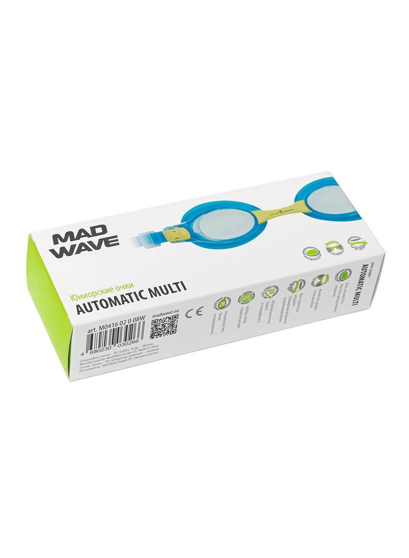 ماد ويف نظارات السباحة للأطفال ماد ويف أوتوماتيك مولتي جونيور – للجنسين، باللون الأزرق - Image 4