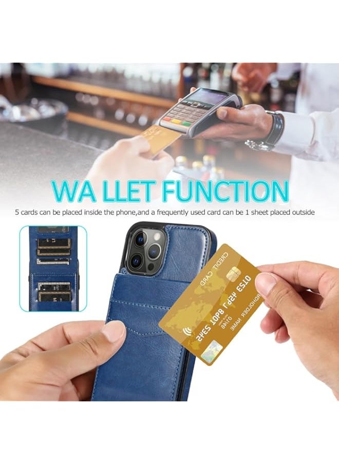 BGM - JnD iPhone 14 Plus Case Premium Case with Attached Wallet, Hard Back Explosion Proof with ShockProof Edges (iPhone 14 Plus L DB) - Image 1
