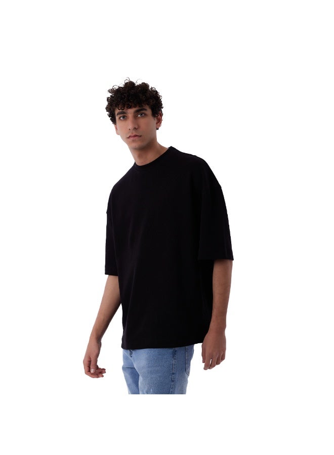 دوت تيشيرت بيزك اوفر سايز رجالي  - Image 2