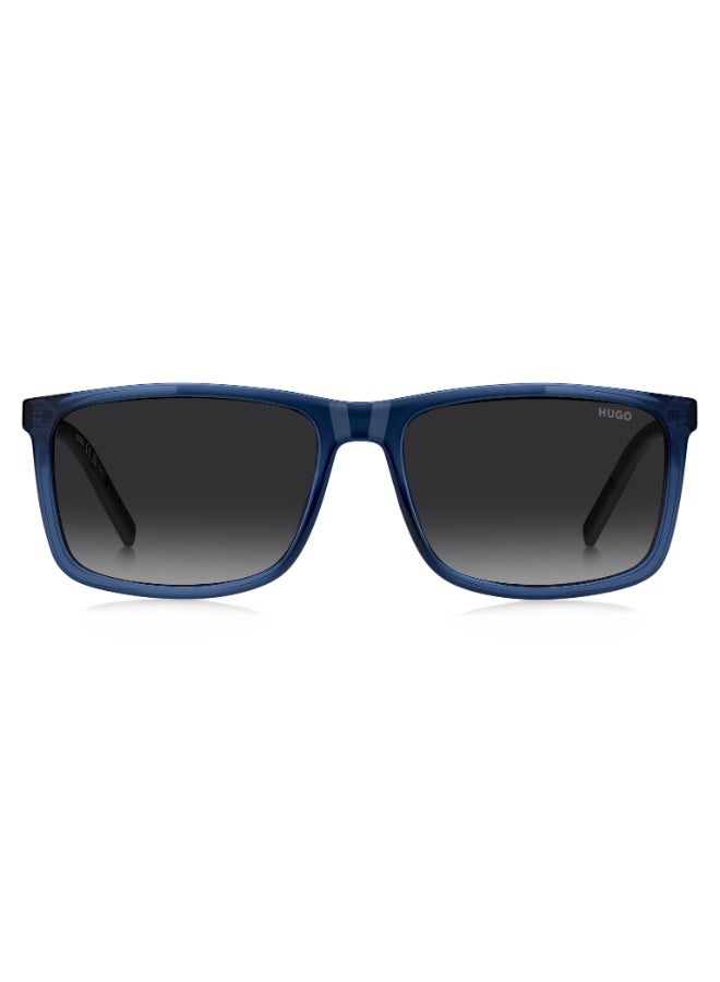 HUGO HG 1337/S Sunglasses Blue Rectangular - Image 3