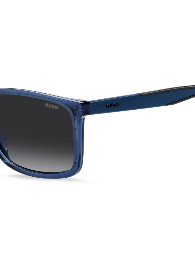HUGO HG 1337/S Sunglasses Blue Rectangular - Image 4