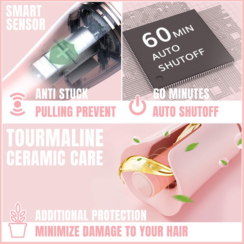 Lena Auto Hair Curler Automatic Curling Iron â€¢ Ionic Curling Wand Self Rotating Curler â€¢ Best for Long & Medium-Length Hair - Image 2