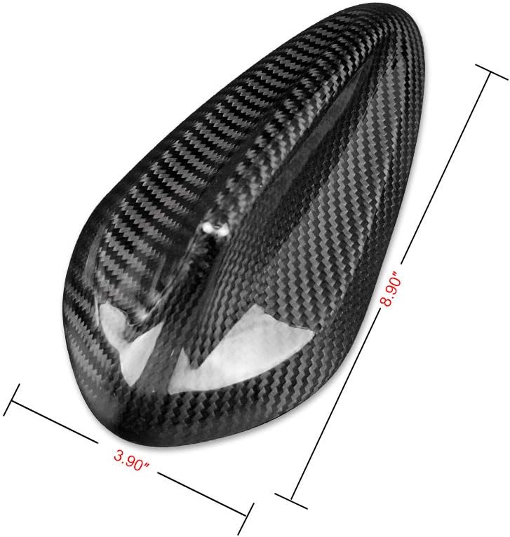 AIRSPEED Carbon Fiber Car Shark Fin Antenna Cover Radio Signal Base Sticker for BMW F22 F87 M2 F30 F35 F80 M3 G20 F32 F36 F82 M4 G30 G38 F90 M5 G11 G12 Accessories (Black) - Image 2