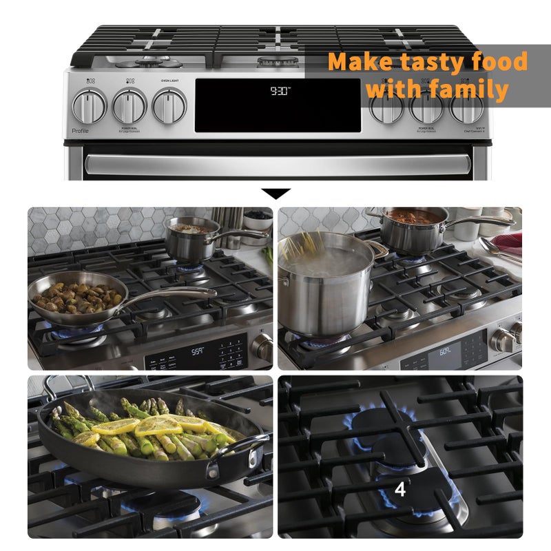 Allstare WB31X27150 Stove Center Grate Replacement for GE Stove Parts 19.3â€™â€™ x 9.1'' JXGRATE1 WB31X24737 Grate General Electric Gas Range Parts Surface Burner Grate GE Cast Iron Rack (Not JXGRATE2 JXGRILL2) - Image 5