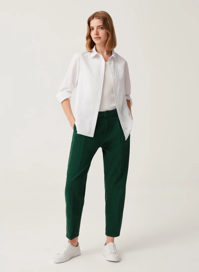 او في اس Ovs Cigarette Trousers With Darts