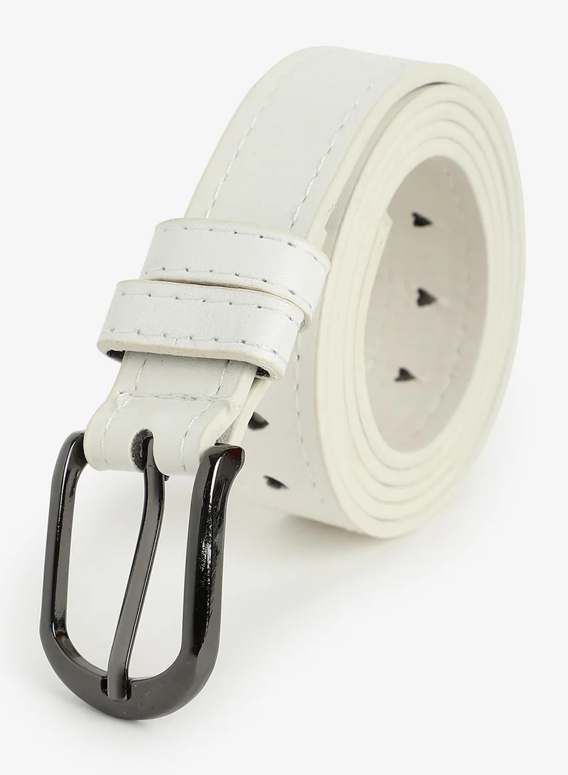 صوص هاوت White Solid Waist Belt