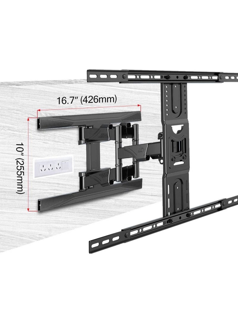 Full Motion TV Wall Mount Articulating Swivel TV Bracket for Most 45”-75 inch Flat Screen TV - Image 3