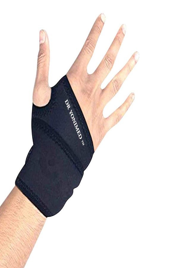 Dr Yonimed Wrist Brace With Thumb [Neoprene] Wrist Wrap Support For Wrist & Hand Support For Men & Women (Universal) - Free Size, Pain Relief - Image 1