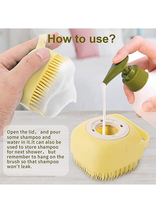 فرشاة استحمام للكلاب، مقشر للجسم، موزع شامبو، مزيل القراد للاستحمام، فرشاة الاستحمام - Image 5